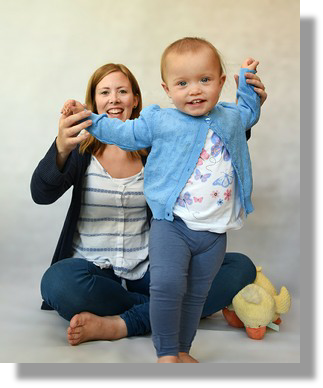 Photo session with young mum & child